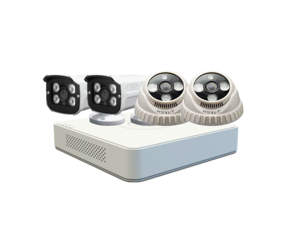 BỘ 04 CAMERA IPC J-TECH 2.0MP/3.0MP MIC, H.265+
