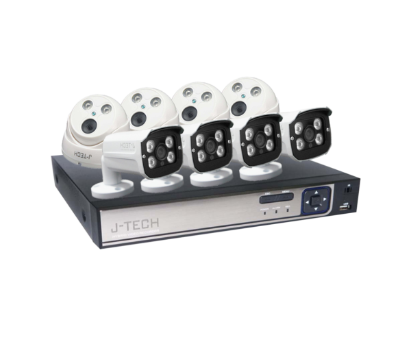BỘ 08 CAMERA IPC J-TECH 3.0MP MIC H.265+ FULL COLOR