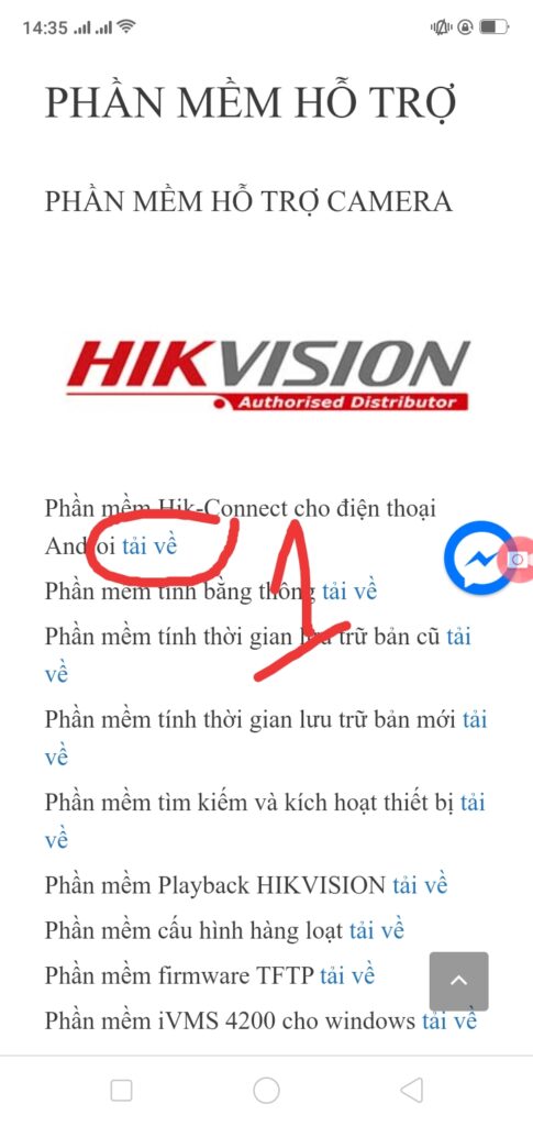 Tải phần mềm hik-connect cho điện thoại android