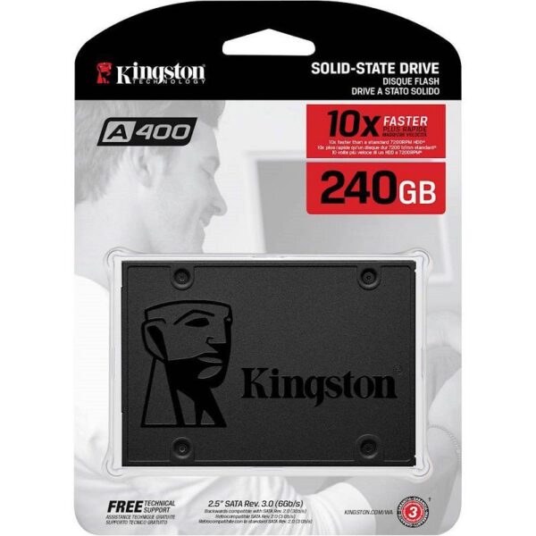 Ổ CỨNG SSD 240GB KINGSTON A400 10X SATA III 2.5 - Hình ảnh 2