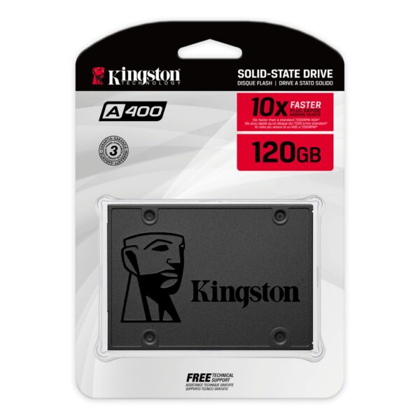 Ổ CỨNG SSD 120GB KINGSTON A400 10X SATA III 2.5 - Hình ảnh 2