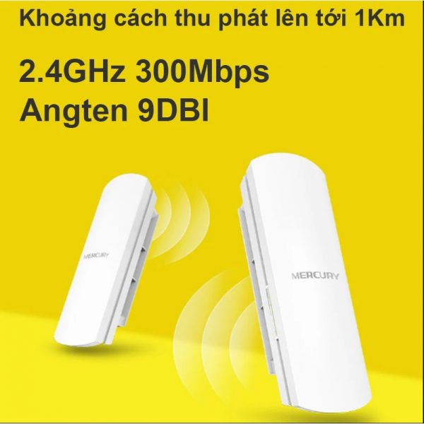 BỘ PHÁT WIFI MERCURY MWB201 1KM - Hình ảnh 2