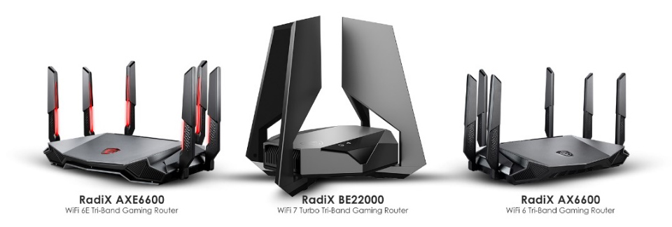 Các dòng router wifi 7 gaming của MSI