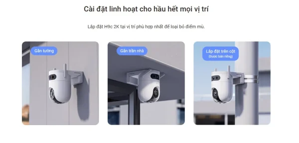 CAMERA WIFI EZVIZ H9C 10MP - CAMERA 2 MẮT EZVIZ - Hình ảnh 3