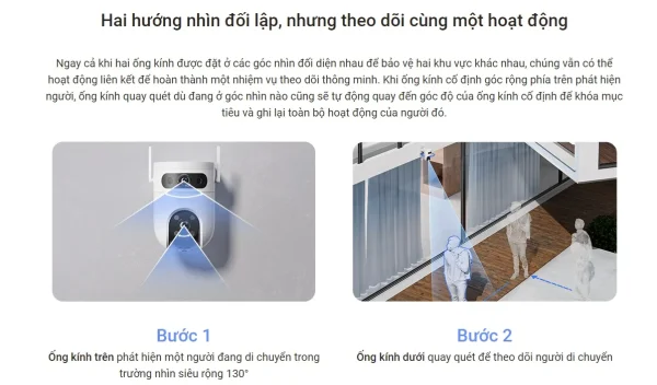 CAMERA WIFI EZVIZ H9C 10MP - CAMERA 2 MẮT EZVIZ - Hình ảnh 7