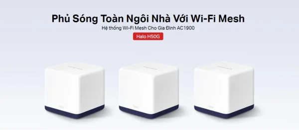 MERCUSYS HALO H50G AC1900 - WIFI MESH CHO GIA ĐÌNH - Hình ảnh 6