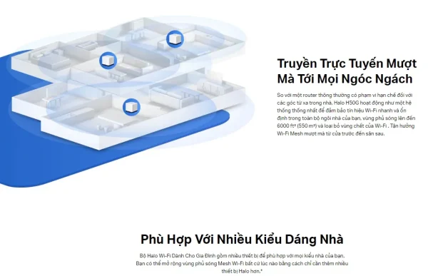 MERCUSYS HALO H50G AC1900 - WIFI MESH CHO GIA ĐÌNH - Hình ảnh 5