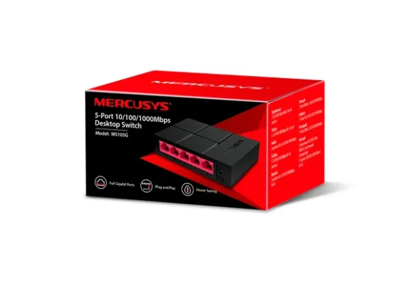 SWITCH MERCUSYS MS105G - 5 PORT GIGABIT - Hình ảnh 5