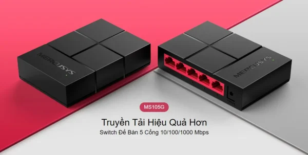 SWITCH MERCUSYS MS105G - 5 PORT GIGABIT - Hình ảnh 2