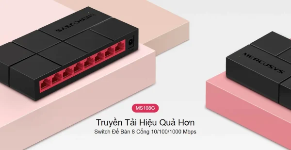 SWITCH MERCUSYS MS108G - 8 PORT GIGABIT - Hình ảnh 5