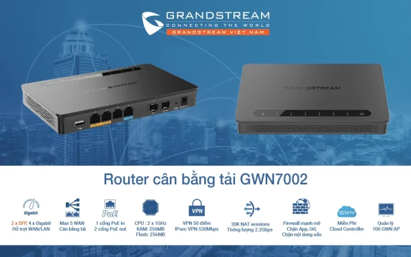 CÂN BẰNG TẢI GRANDSTREAM GWN7002 - 70 USER - Hình ảnh 3