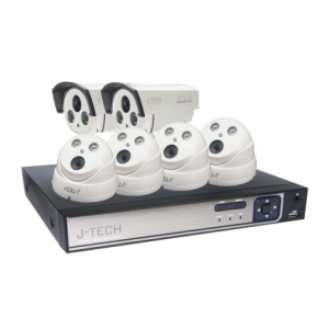CAMERA TRỌN BỘ 06 IPC J-TECH 3.0MP MIC, H.265+ FULL COLOR J06IPC