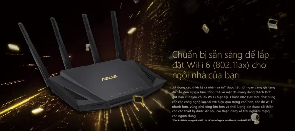 GAMING ROUTER WIFI ASUS RT-AX3000 WIFI 6 MESH - Hình ảnh 4