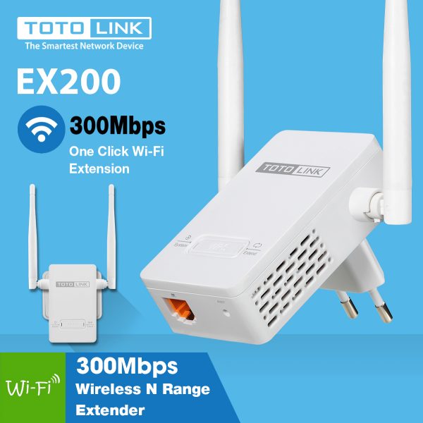 REPEATER WIFI TOTOLINK EX200 300Mbps 2Anten 4dBi - Hình ảnh 2