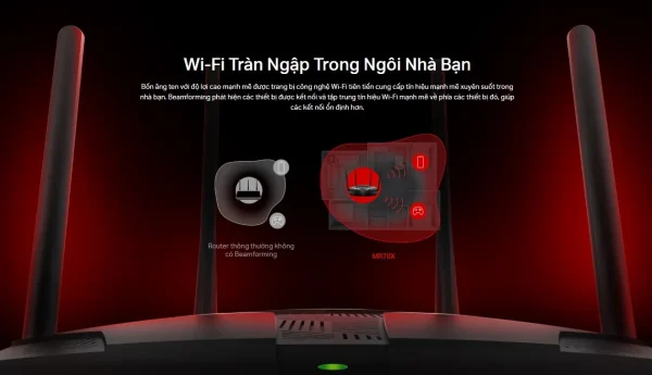 ROUTER WIFI MERCUSYS MR70X WIFI 6 - WIFI MESH - Hình ảnh 2
