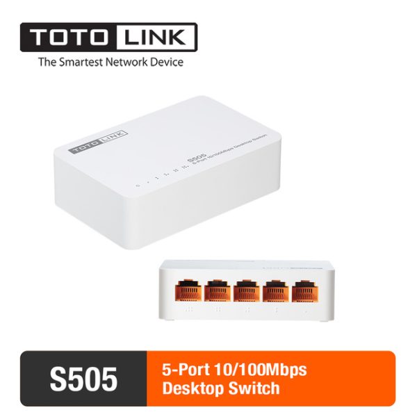 SWITCH TOTOLINK S505 10/100Mbps 5 CỔNG RJ45 - Hình ảnh 2