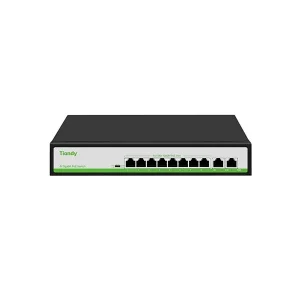 SWITCH TIANDY TC-P3S010 8 PORT POE + 2 PORT UPLINK 1000Mbps