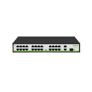 SWITCH TIANDY TC-P3S027 24 POE 100Mbps 2 UPLINK 1 SFP 1000Mbps