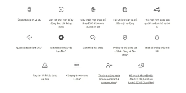 CAMERA WIFI EZVIZ H9C 10MP - CAMERA 2 MẮT EZVIZ - Hình ảnh 9