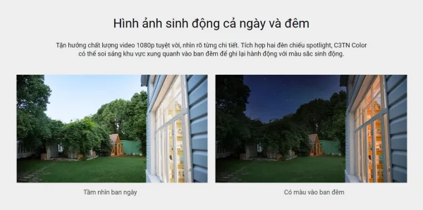 CAMERA WIFI EZVIZ H3C COLOR 2MP - CS-H3c-R100-1K2WFL - Hình ảnh 2